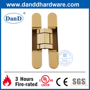 3D цинковый сплав золотой скрытой двери петля для деревянной дверцы ddch008-g80